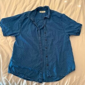 Women’s button up 100% cotton Madewell Shirt size XXS